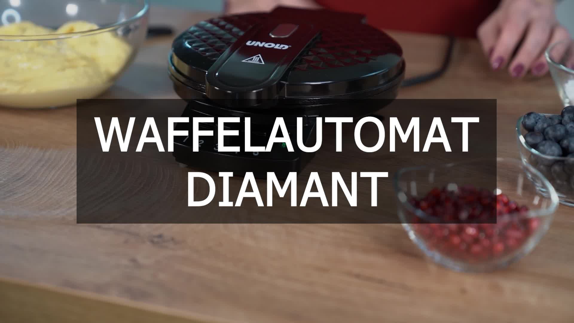 Unold 48235 WAFFELEISEN Diamant, Legierter Stahl, 1 Liter, Produktbild-Vorschau 7