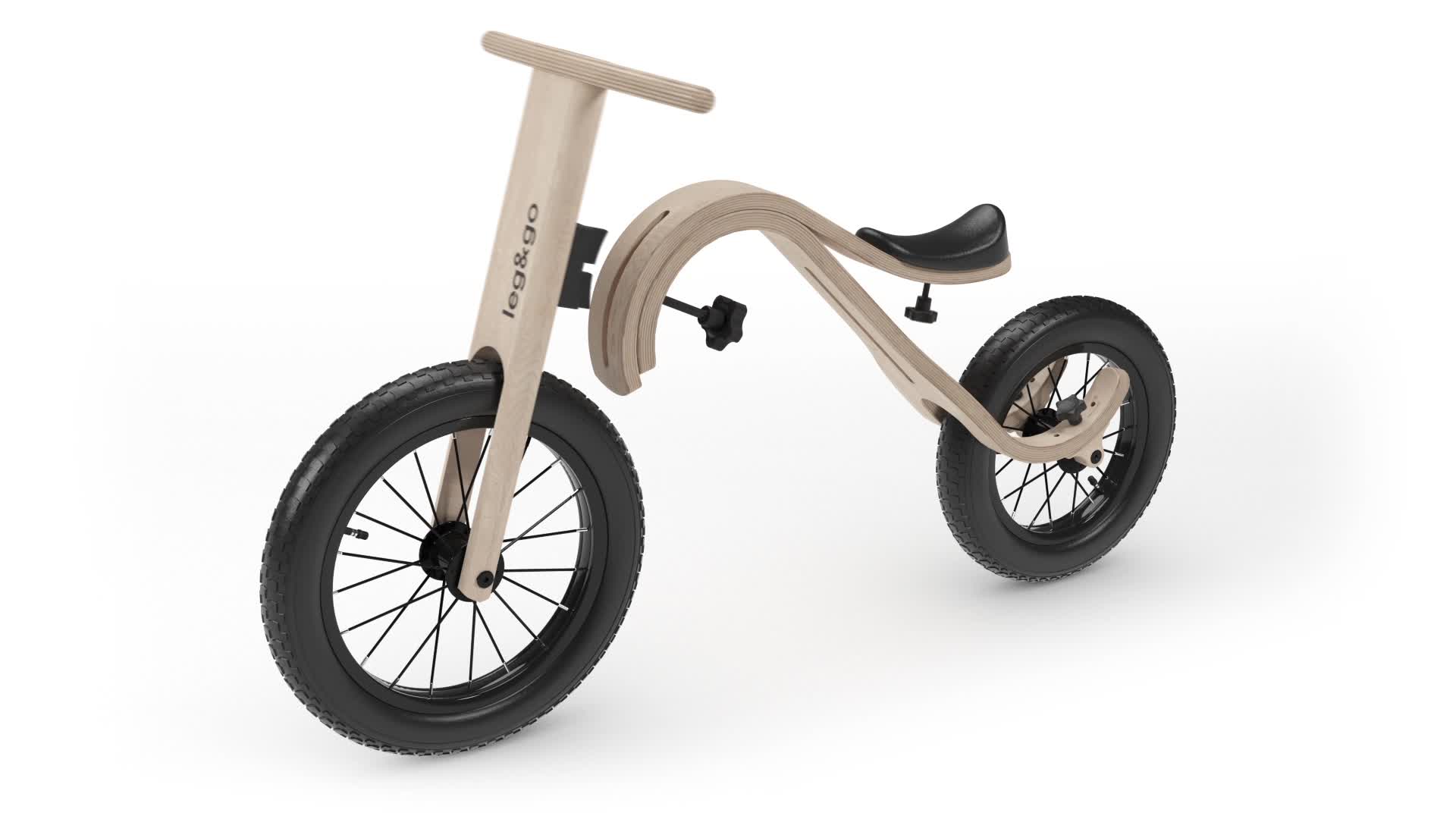 leg&go Draisienne 3-en-1 en Bois, pour bebe 1 à 5 Ans, 12 Voir les images du produit 7