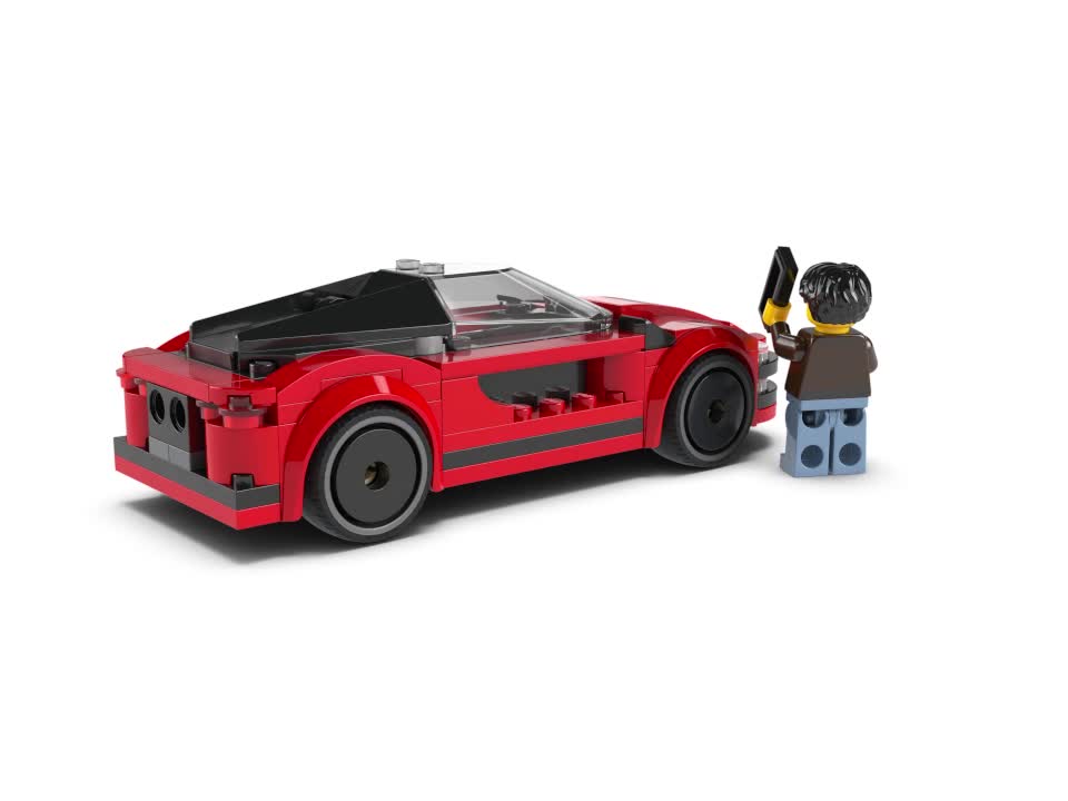 LEGO City Roter Sportwagen - Rennwagen Spielzeug für Jungen Produktbild-Vorschau 7
