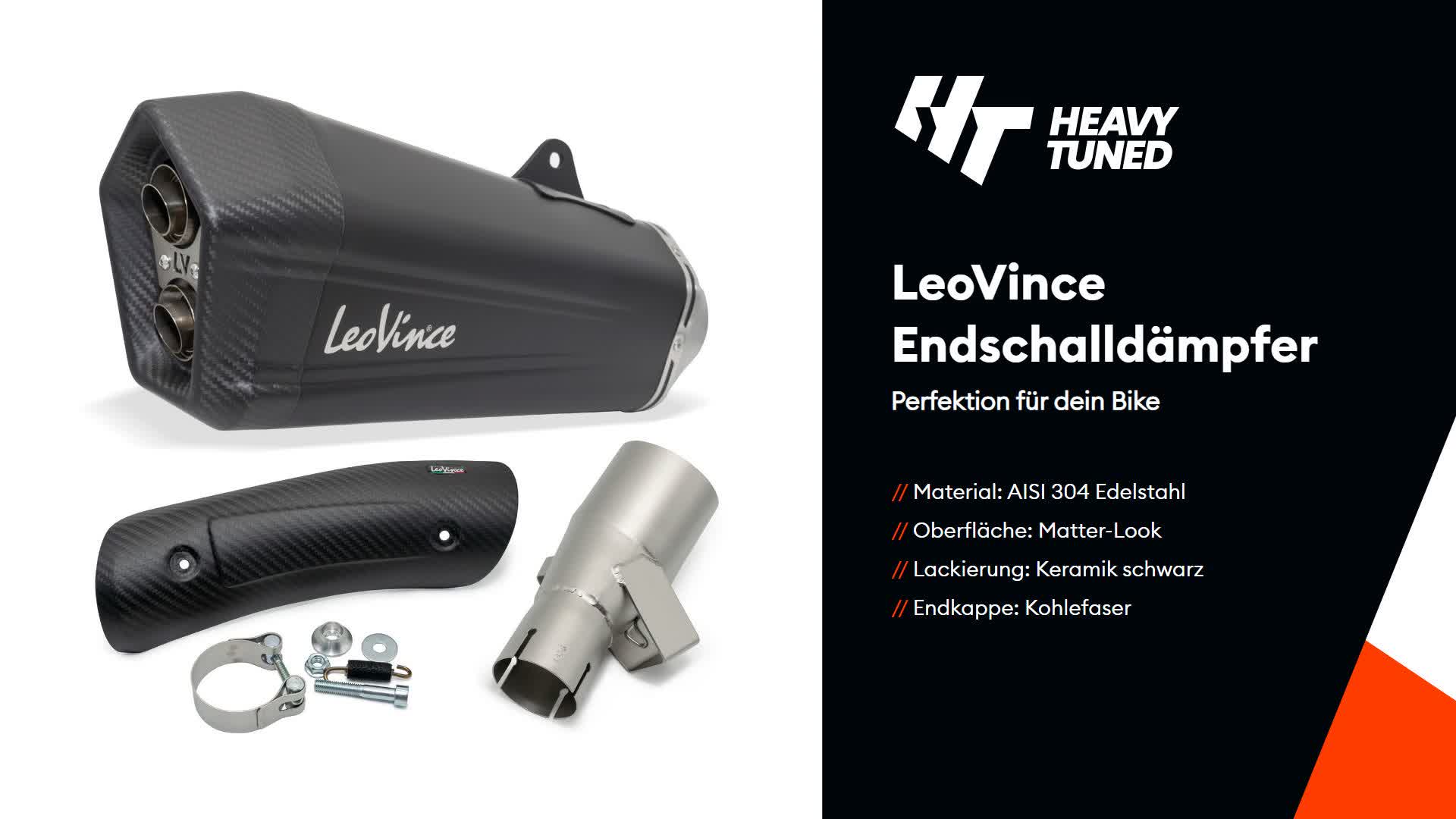LeoVince LV-12 schwarzer Slip-On-Auspuff genehmigt für Produktbild-Vorschau 7