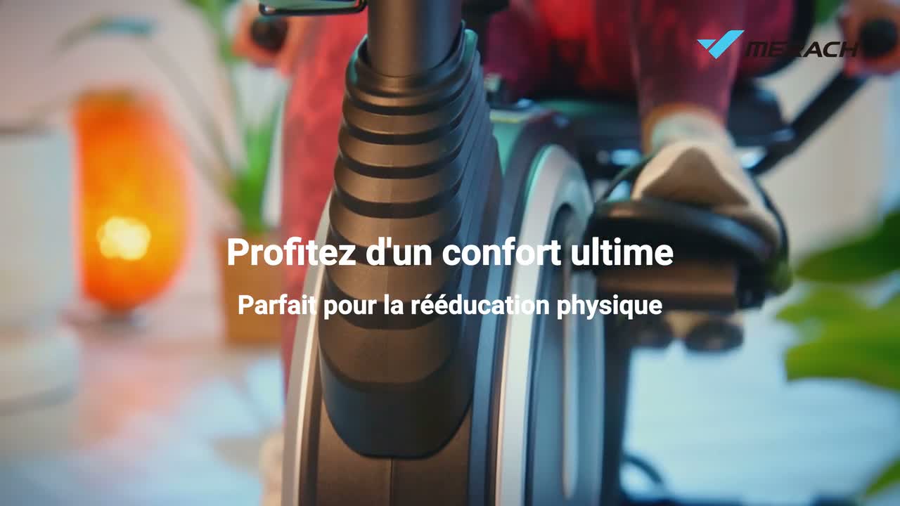 Vélo d'appartement Semi-allongé MERACH, 8 niveaux de Voir les images du produit 7