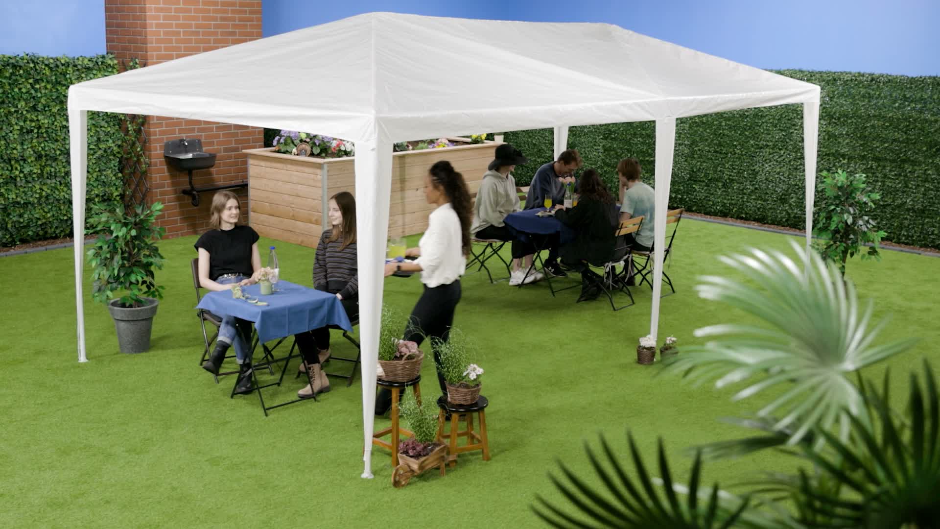 Relaxdays Serviertablett 2er Set, rutschfeste Oberfläche, Produktbild-Vorschau 7