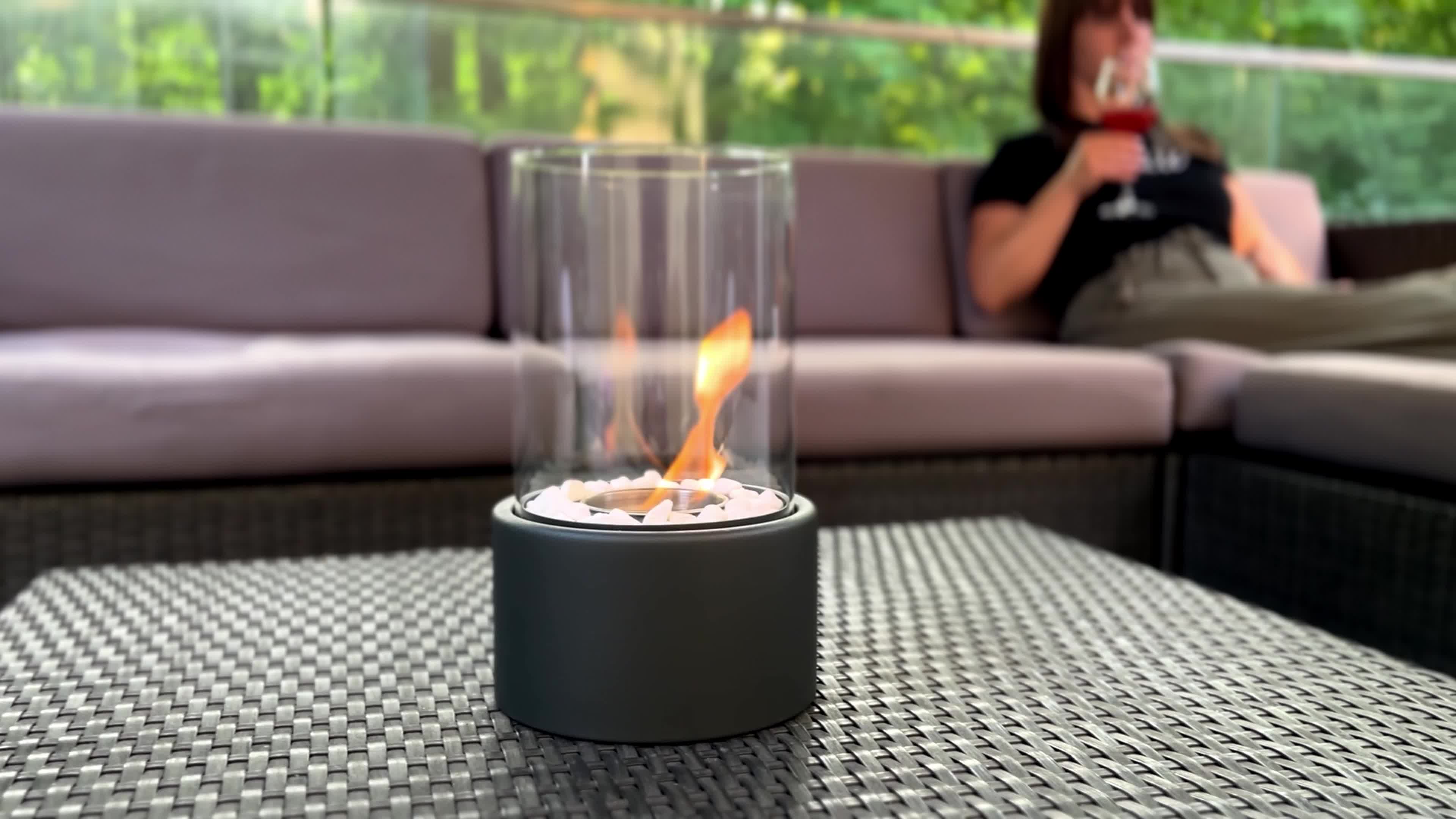 ANDEKO Bioethanol Tischkamin – Tischfeuer Indoor & Outdoor Produktbild-Vorschau 7