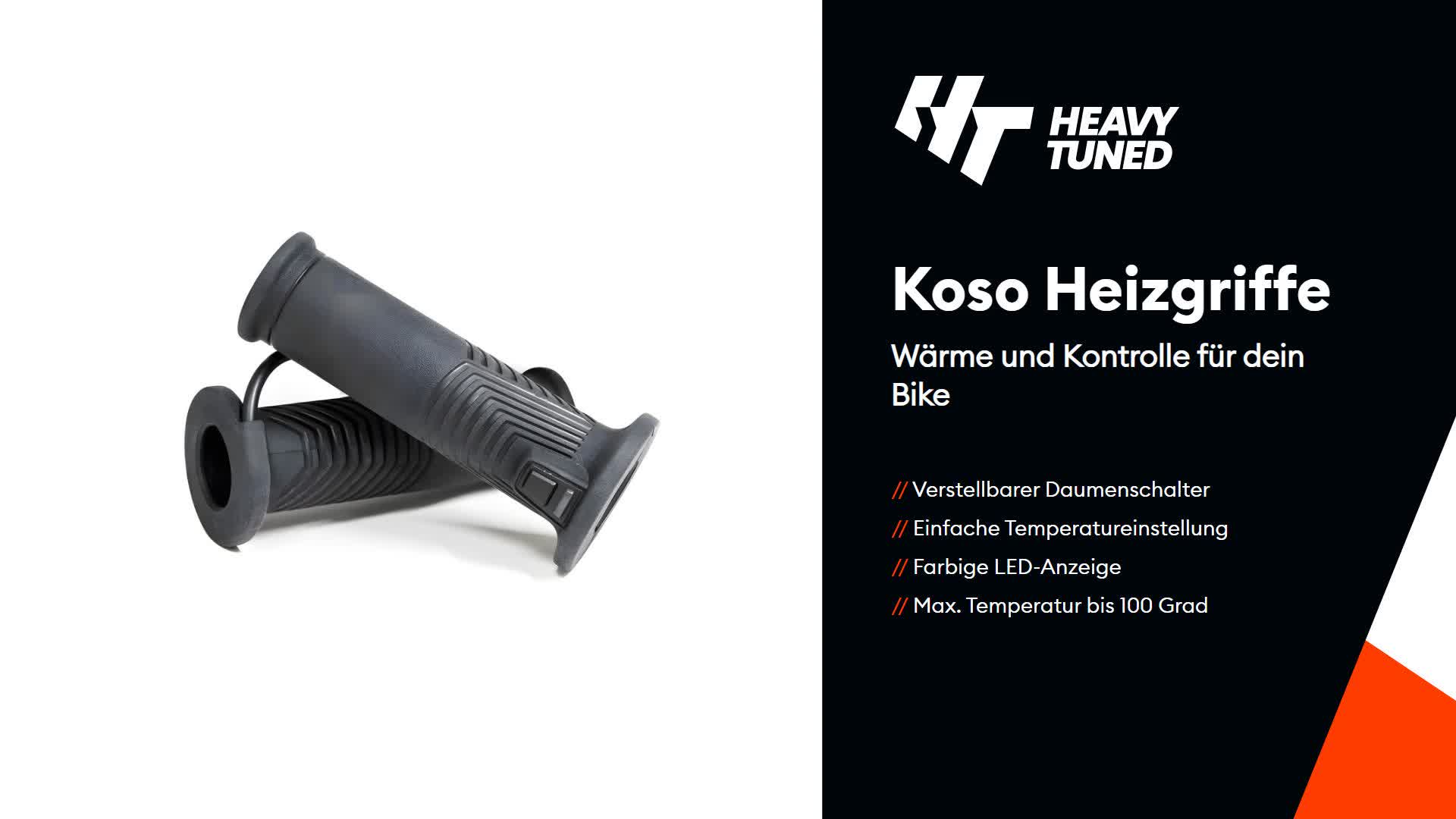 Koso Heizgriffe HG-17 25,4mm 1 Zoll + 28,5mm 1 1/8 Zoll L Produktbild-Vorschau 7