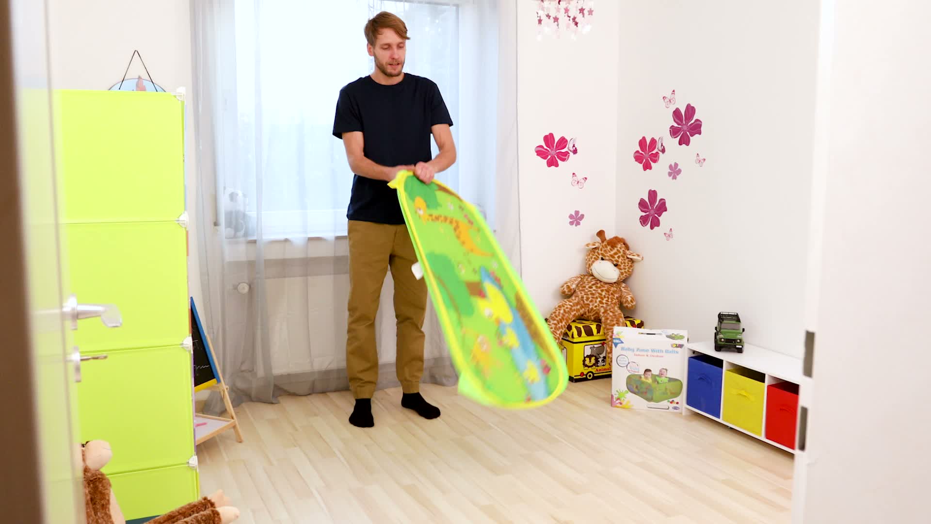 Relaxdays Bällebad Baby, quadratischer Bällepool mit 50 Produktbild-Vorschau 7