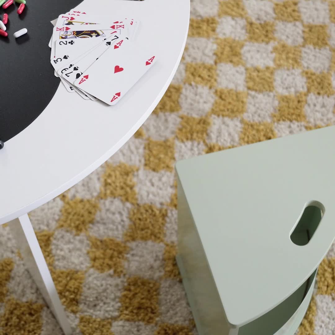 Set tavolo con ardesia e 4 sedie contenitore per bambini, Anteprima dell’immagine prodotto 7