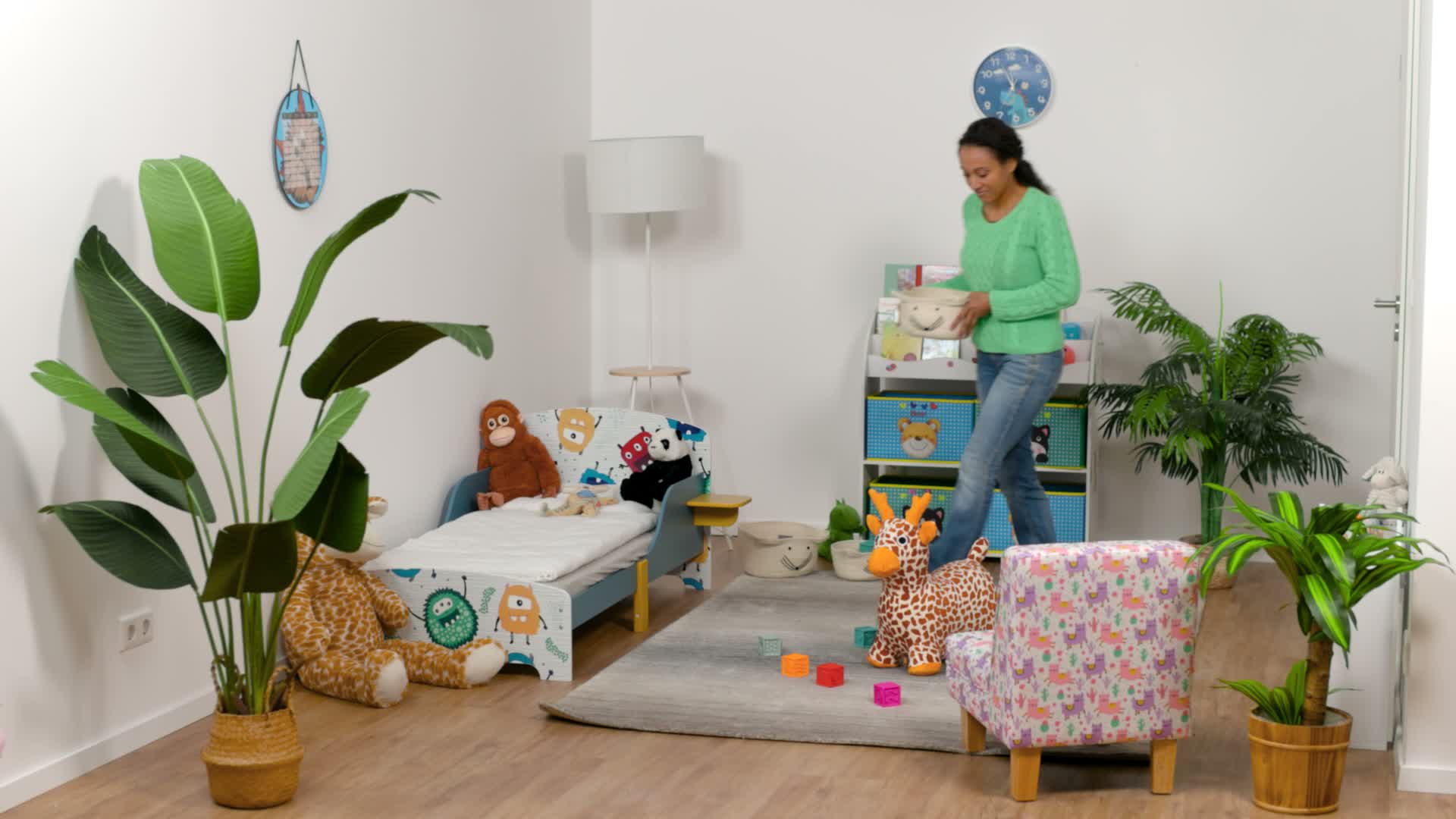 Relaxdays Hüpftier Giraffe, mit Bezug, inklusive Luftpumpe, Produktbild-Vorschau 7