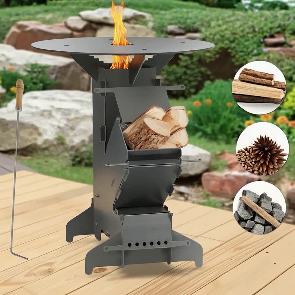 TolleTour Raketenofen mit Feuerstellen-Poker für Dutch Oven Produktbild-Vorschau 7