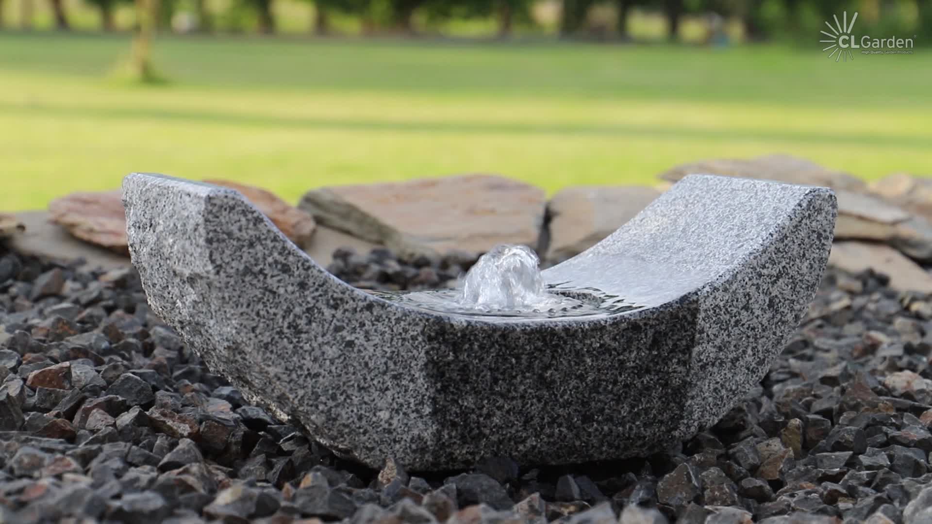 CLGarden Granit Springbrunnen SB15-2 Gartenbrunnen mit LED Produktbild-Vorschau 7