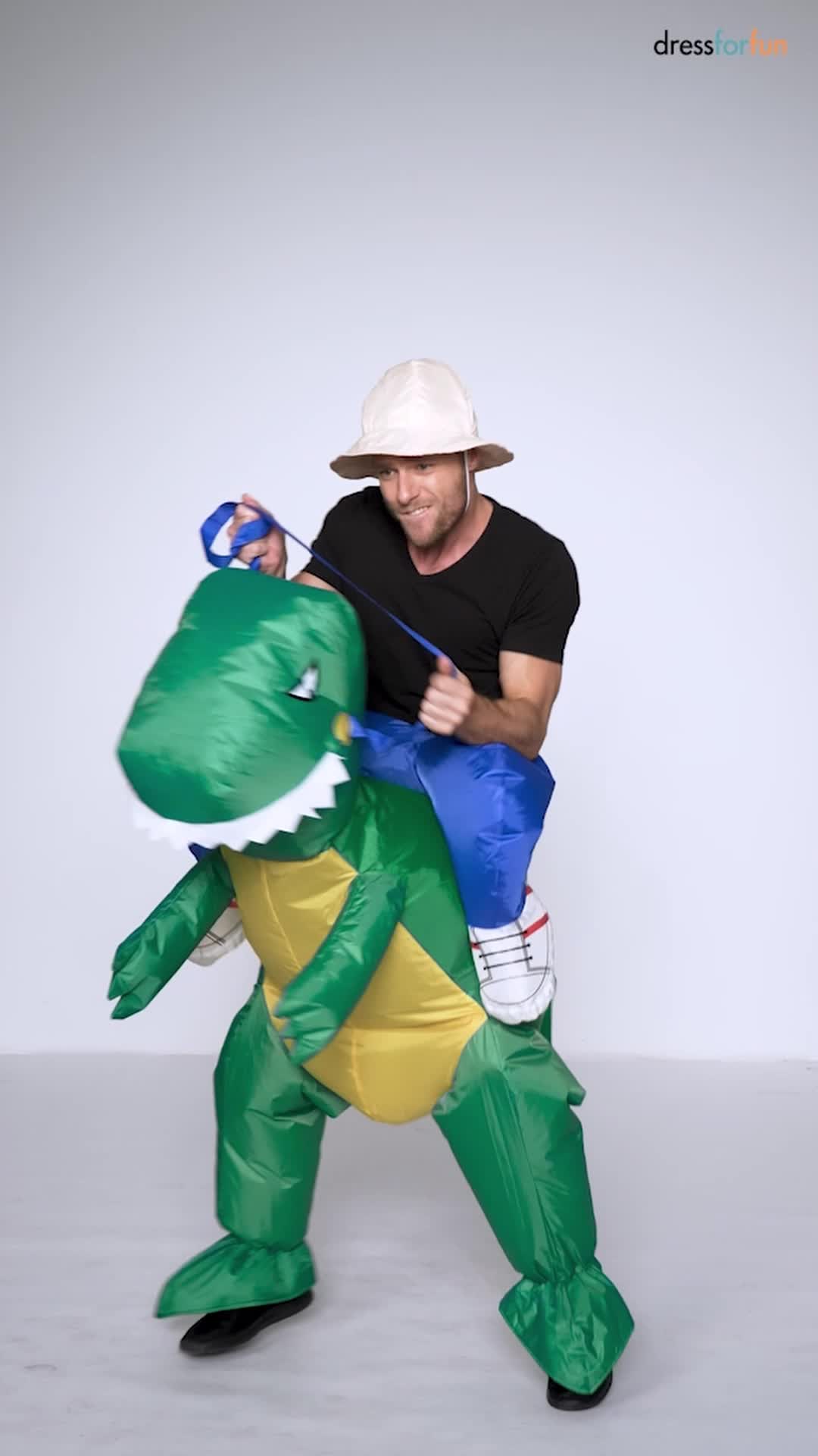 dressforfun® Selbstaufblasbares Aufsitzkostüm Dinosaurier Produktbild-Vorschau 7