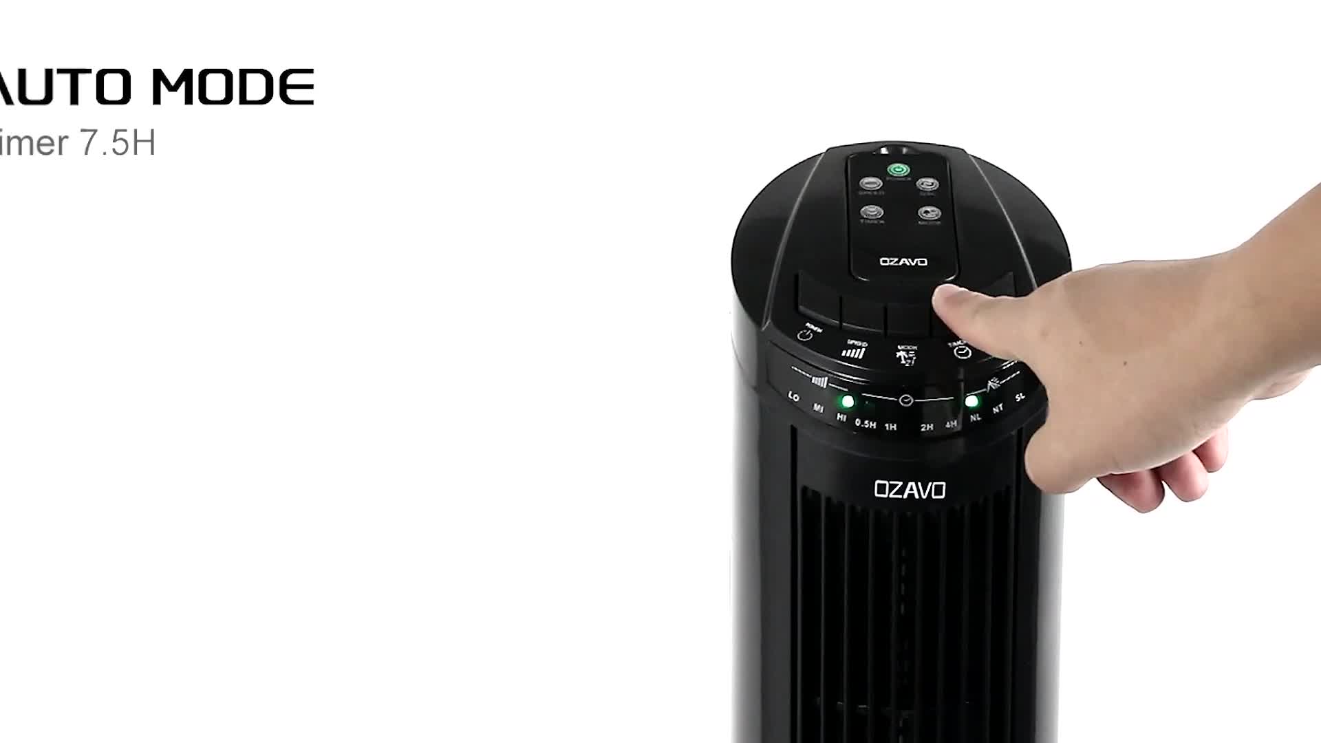OZAVO OZ260 Turmventilator, Energiesparend Standventilator Produktbild-Vorschau 7