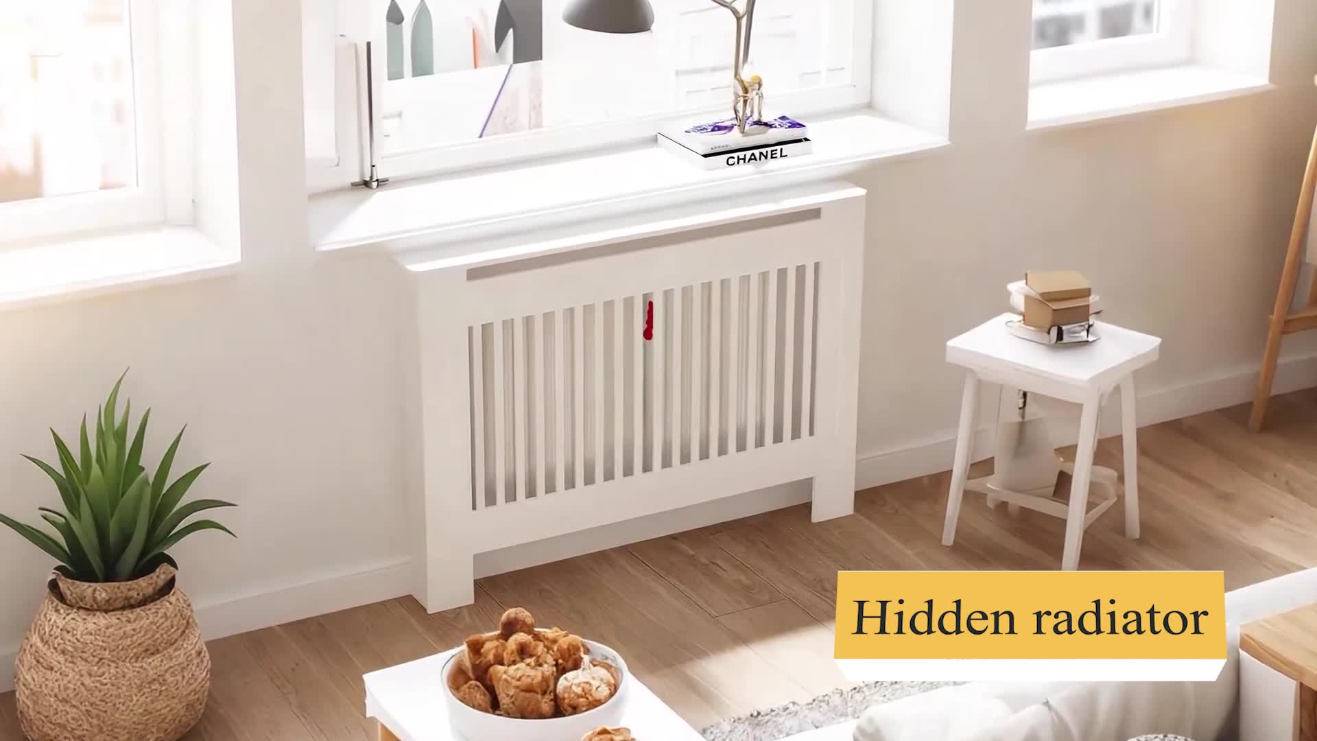 FATIVO Heizkörperverkleidung 78×19×92 cm Hohe Vertikal Produktbild-Vorschau 7