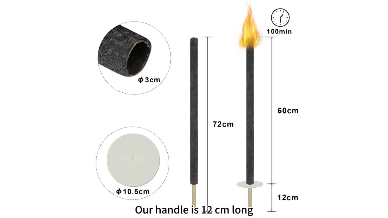 XINZI 10 flambeaux Durée de combustion 100 minutes, en cire Voir les images du produit 7