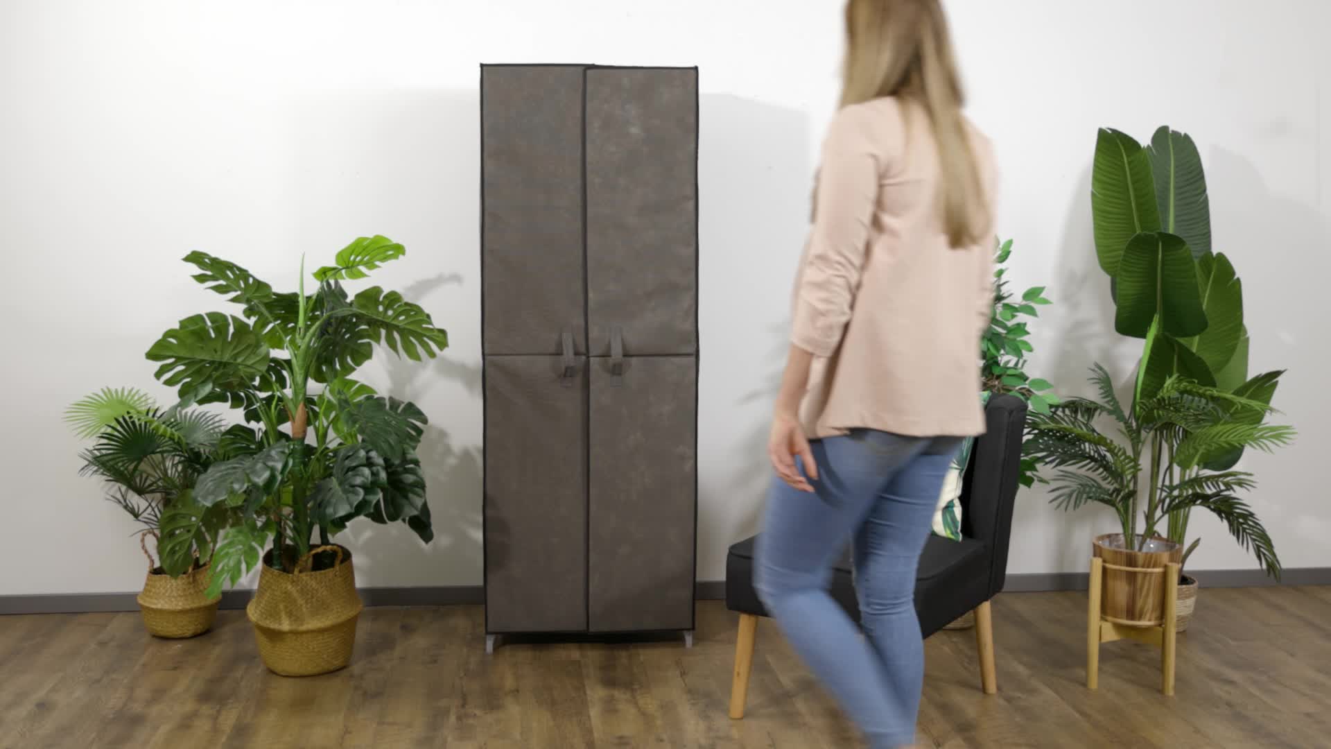 Relaxdays Schuhschrank, 30 Paar Schuhe, magnetische Türen, Produktbild-Vorschau 7