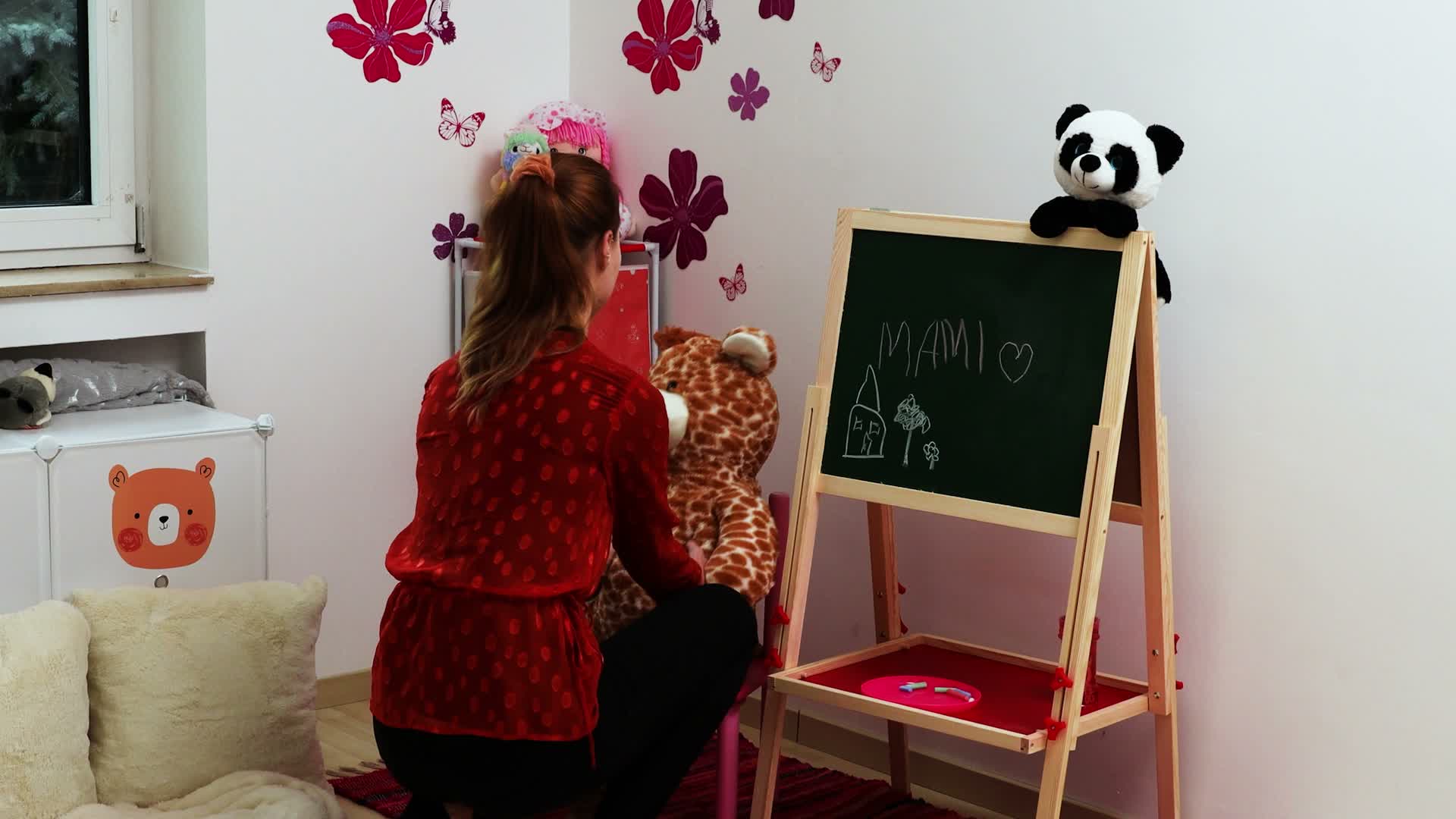 Relaxdays Standtafel Kinder, Whiteboard und Kreidetafel, Produktbild-Vorschau 7