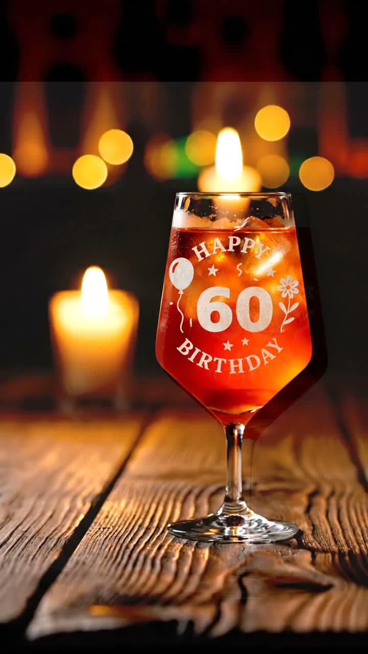 Valhalla Weinglas Gravur Happy Birthday 60 Geburtstag 350ml Produktbild-Vorschau 4