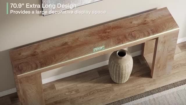 Tribesigns konzolový stolík 160 cm, úzky stolík, dlhý Náhľad obrázku produktu 7