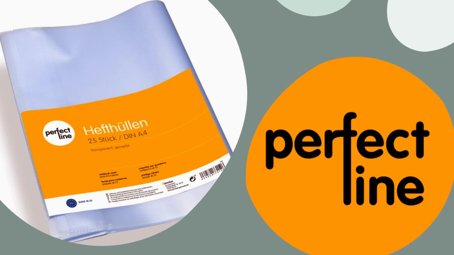 perfect line Hefthüllen A4 25 Stück 90 my genarbt Produktbild-Vorschau 3