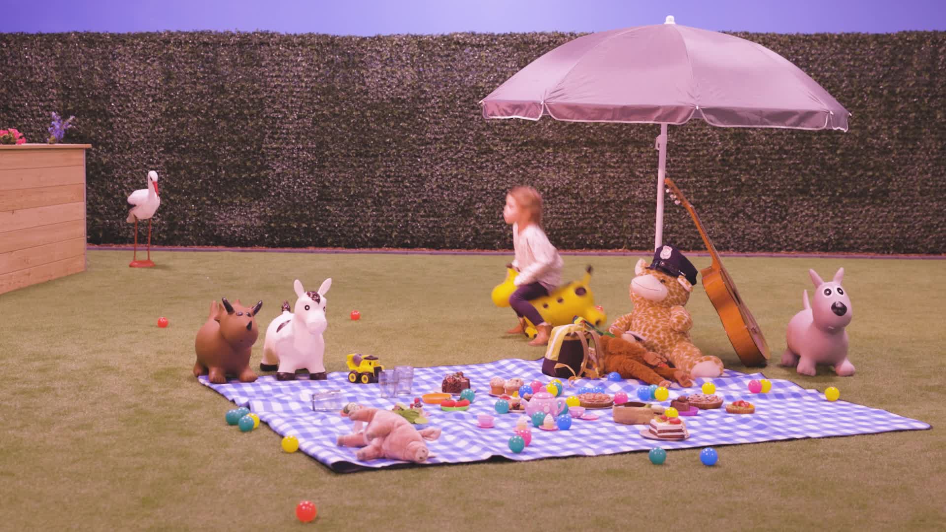 Relaxdays Hüpftier Giraffe, aufblasbare Hüpfgiraffe, Kinder Produktbild-Vorschau 7
