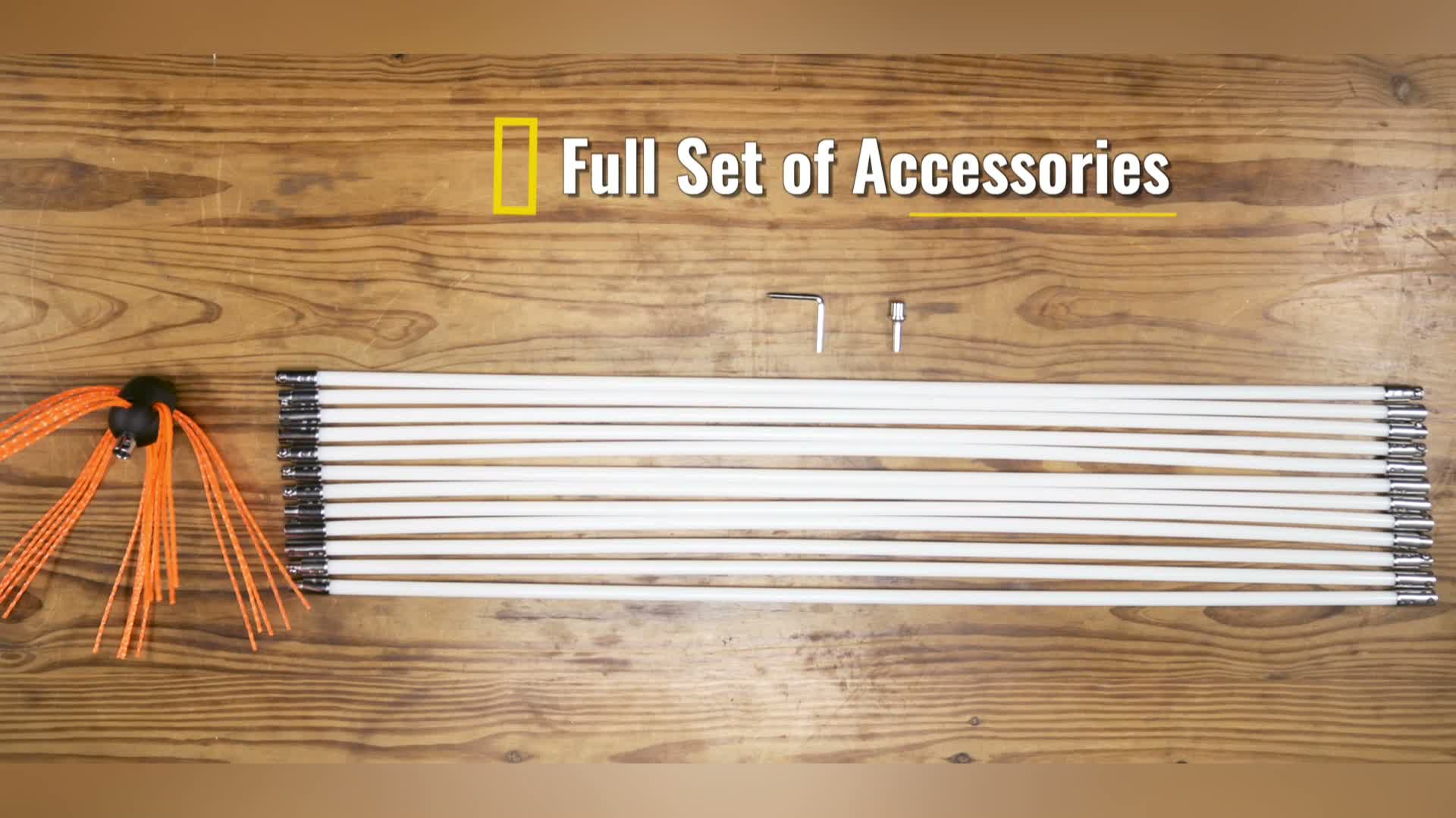 SucceBuy 20ft flexibles Schornsteinfegerstangen-Set, Produktbild-Vorschau 7