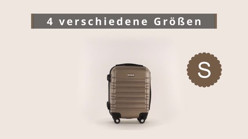 Zelsius Koffer Set 4 Stück, Rosé, ABS Reisekoffer mit Produktbild-Vorschau 7