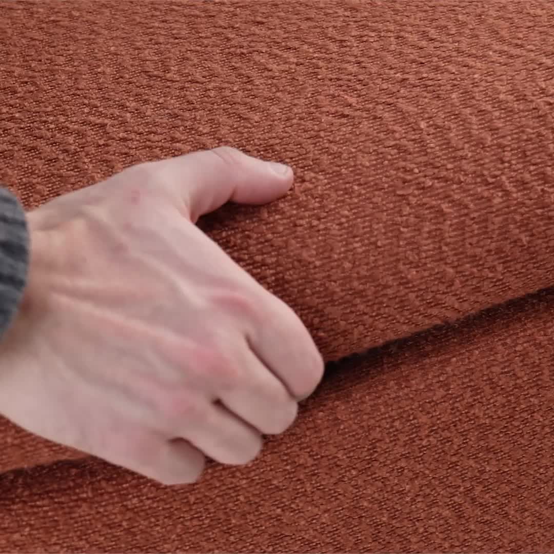 sweeek - Sitzbank mit Stauraum und Bouclé-Bezug - Khaki Produktbild-Vorschau 7