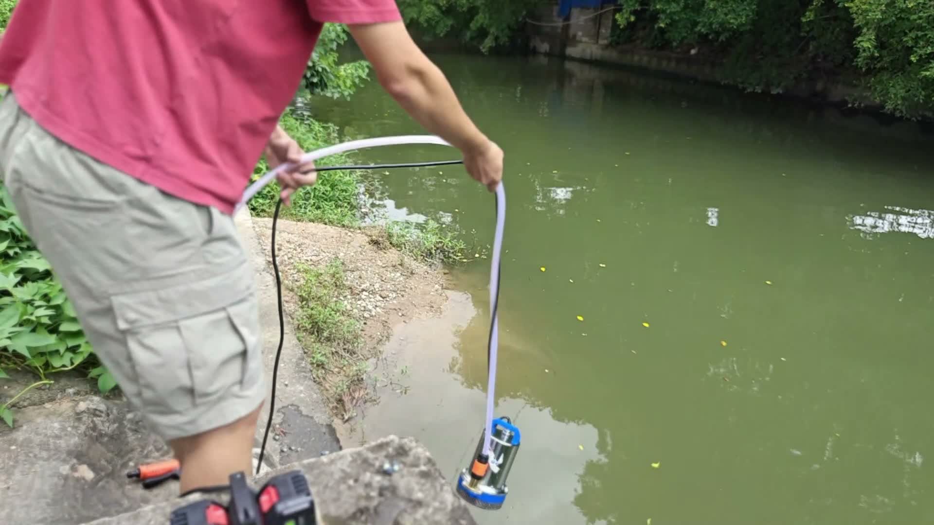360° Akku Tauchpumpe Schmutzwasserpumpe mit 2×4,0Ah | Produktbild-Vorschau 7
