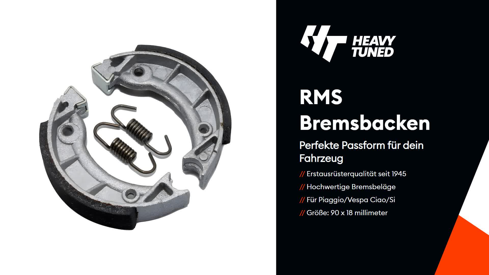RMS Bremsbacken / Bremstrommel 90 x 18mm kompatibel mit Produktbild-Vorschau 7