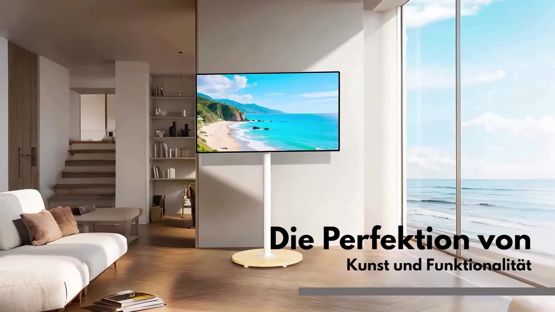 WISFOR TV Standfuss Höhenverstellbar, TV Ständer Rollbar, Produktbild-Vorschau 7