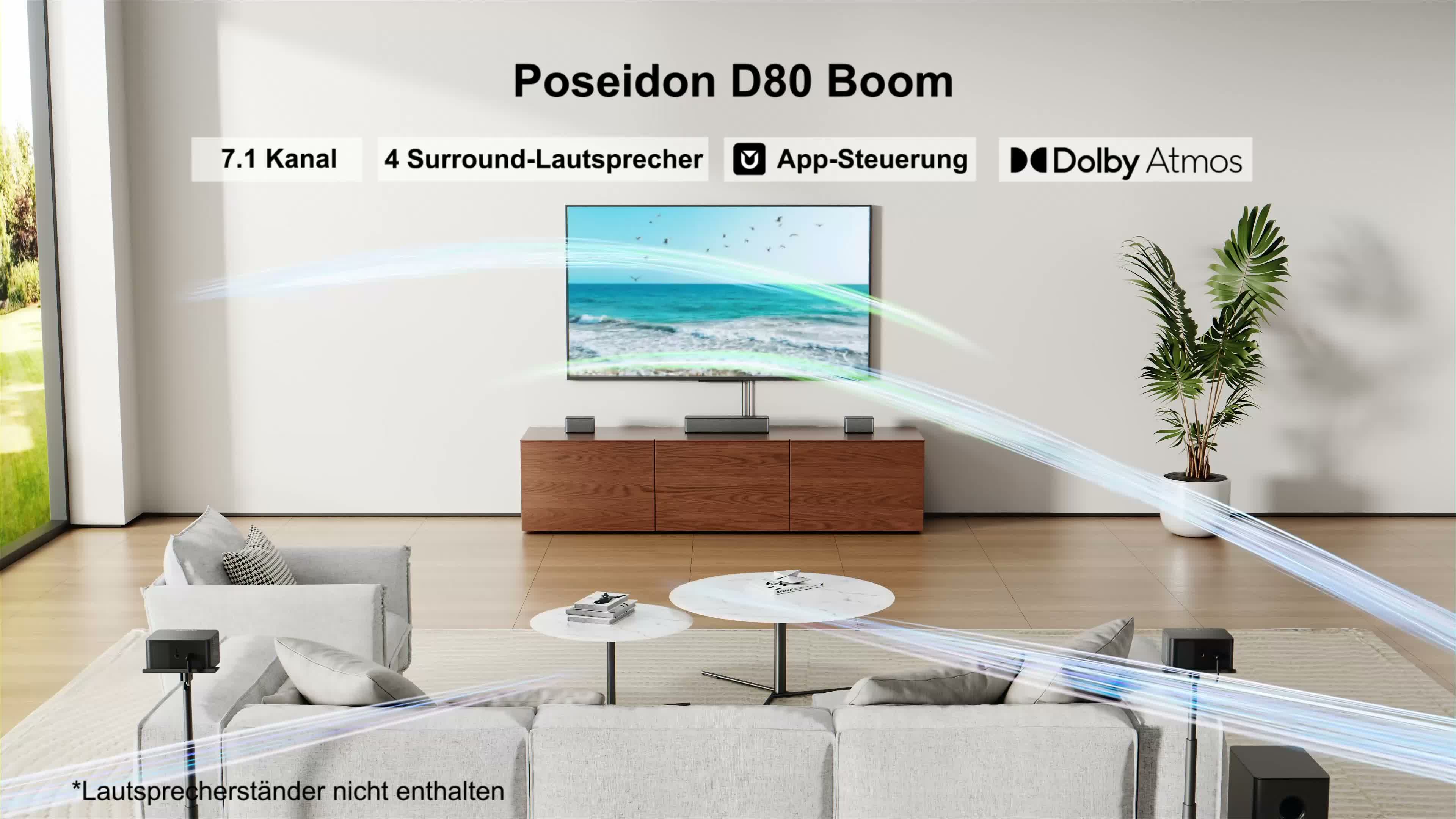 ULTIMEA 7.1 Dolby Atmos Soundbar für TV, Heimkino Sound Produktbild-Vorschau 7