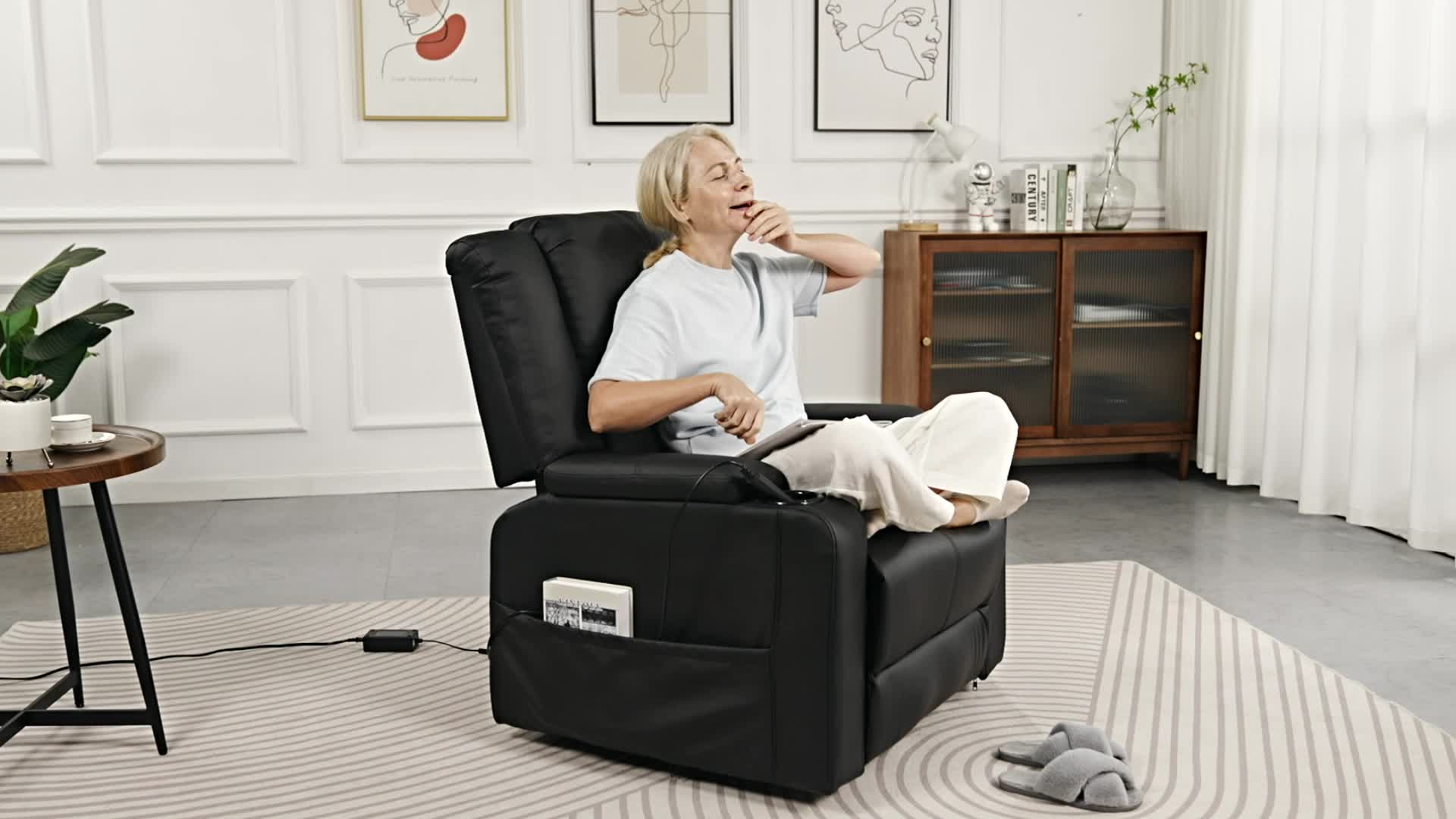 Masážní křeslo COMHOMA Elektrické relaxační křeslo XL, Náhled obrázku produktu 7
