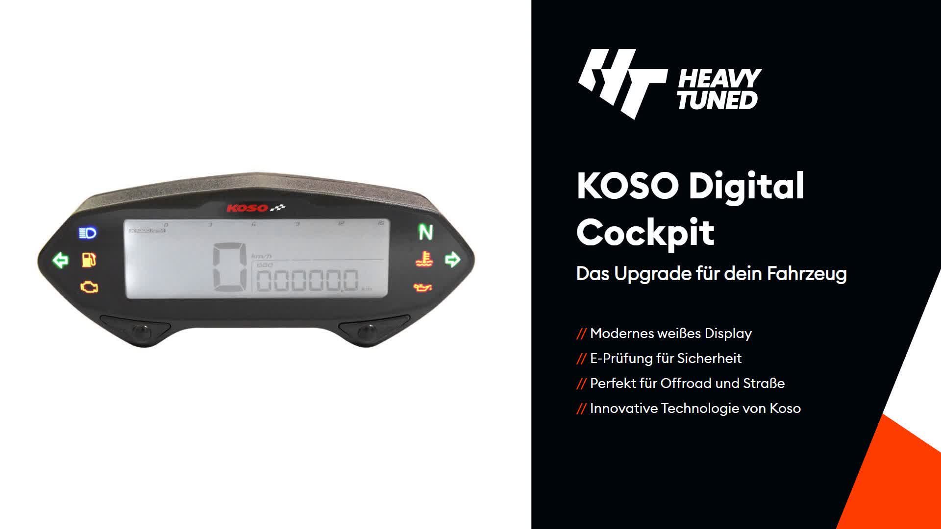 Koso Tachometer Digital Cockpit DB01RN Drehzahlmesser mit Produktbild-Vorschau 6