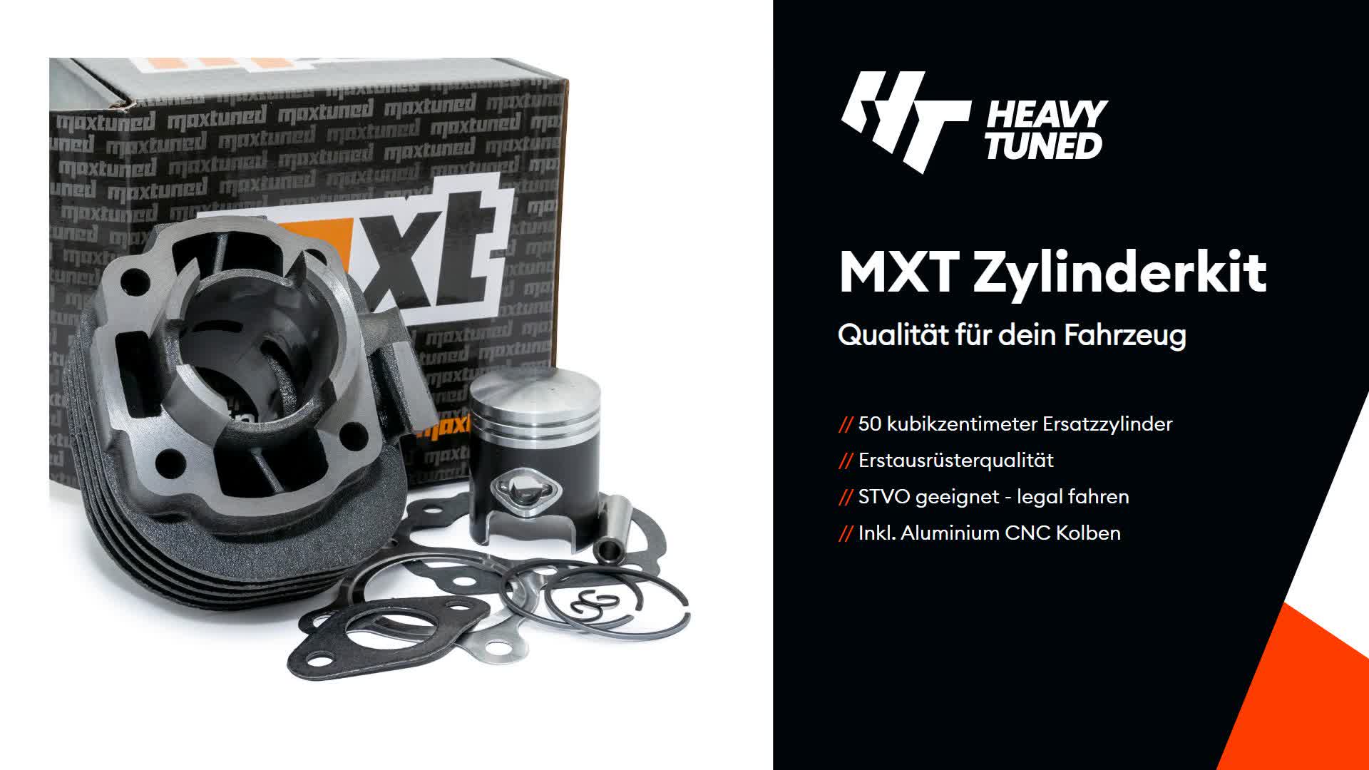 Maxtuned Zylinder Standard 50ccm AC, 10mm inkl. Kolben & Produktbild-Vorschau 7