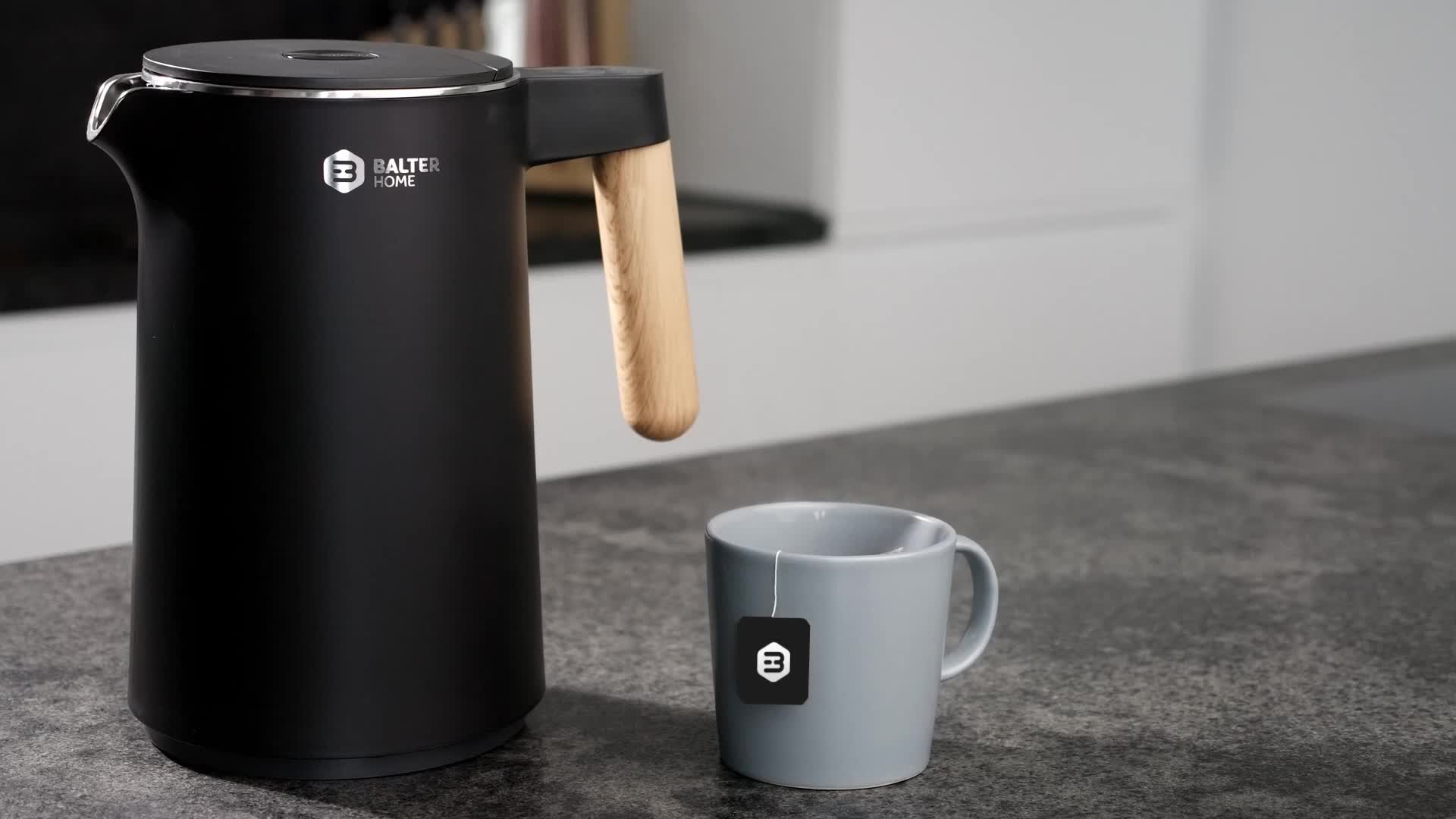 BALTER Edelstahl Wasserkocher mit Temperatureinstellung, Produktbild-Vorschau 7