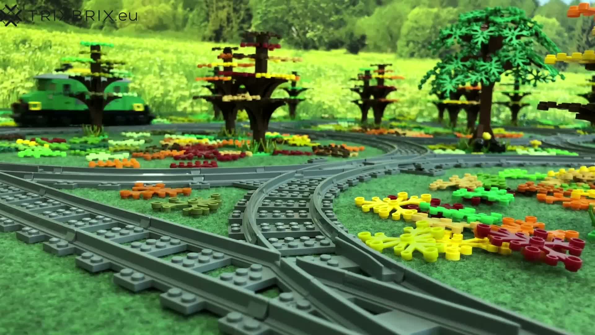 Trixbrix Výhybka Wye R40 – koleje pro LEGO® City vláčky, Náhled obrázku produktu 6