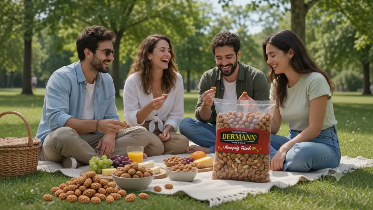 Geröstete Erdnüsse in Schale mit Zucker und Sesam 800 g Produktbild-Vorschau 7