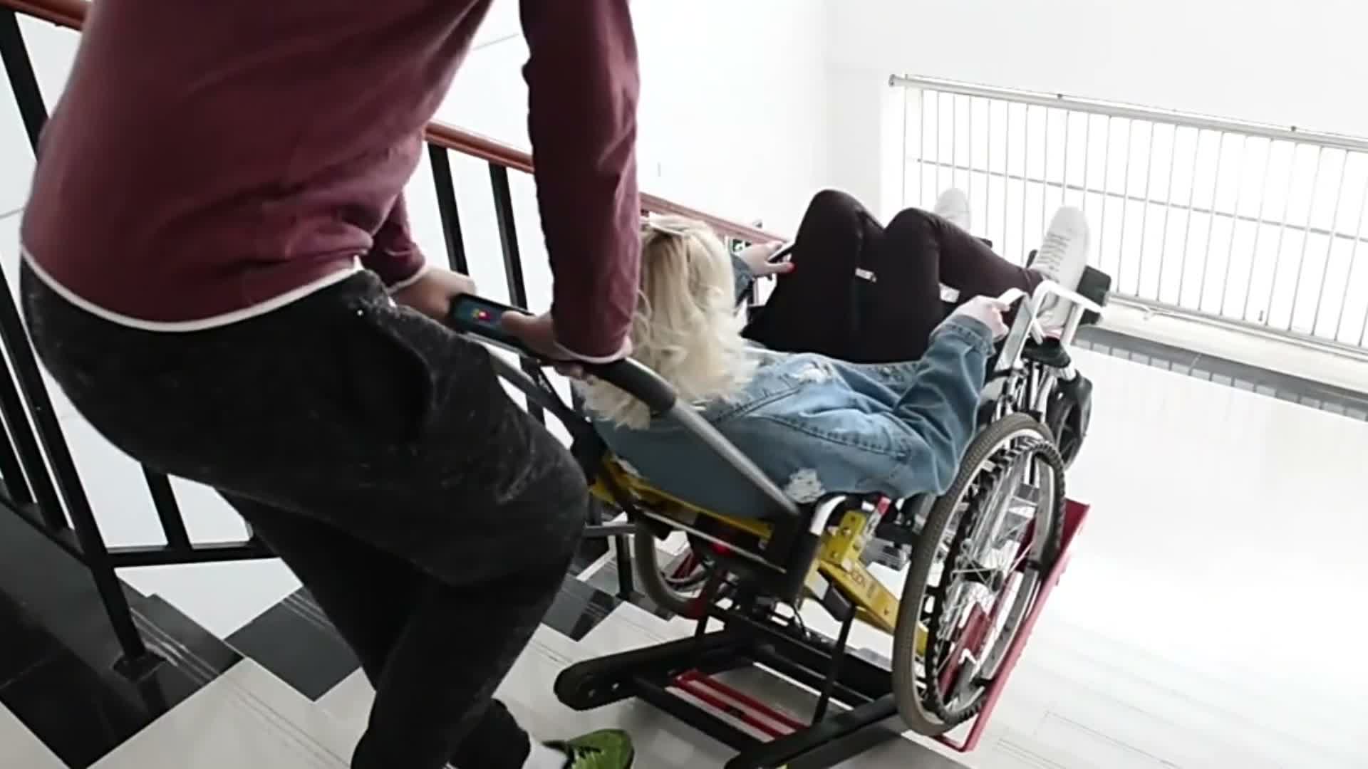 Elektrischer Treppensteiger Faltbarer Rollstuhl Treppenlift Produktbild-Vorschau 7