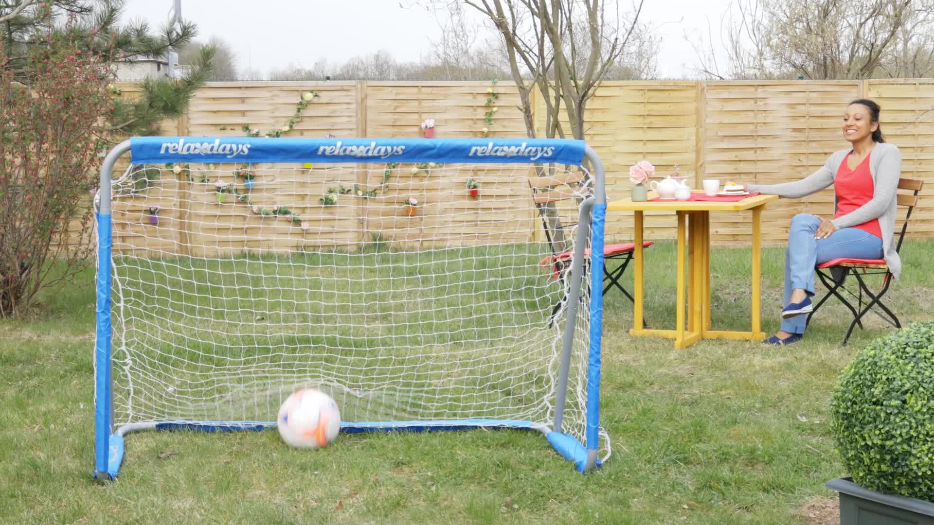 Relaxdays Fußballtor, für Garten, Tor für Kinder & Produktbild-Vorschau 7