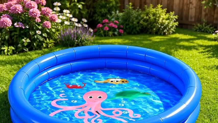Aufblasbarer Pool rund – Aufstellpool für Kinder & Produktbild-Vorschau 7