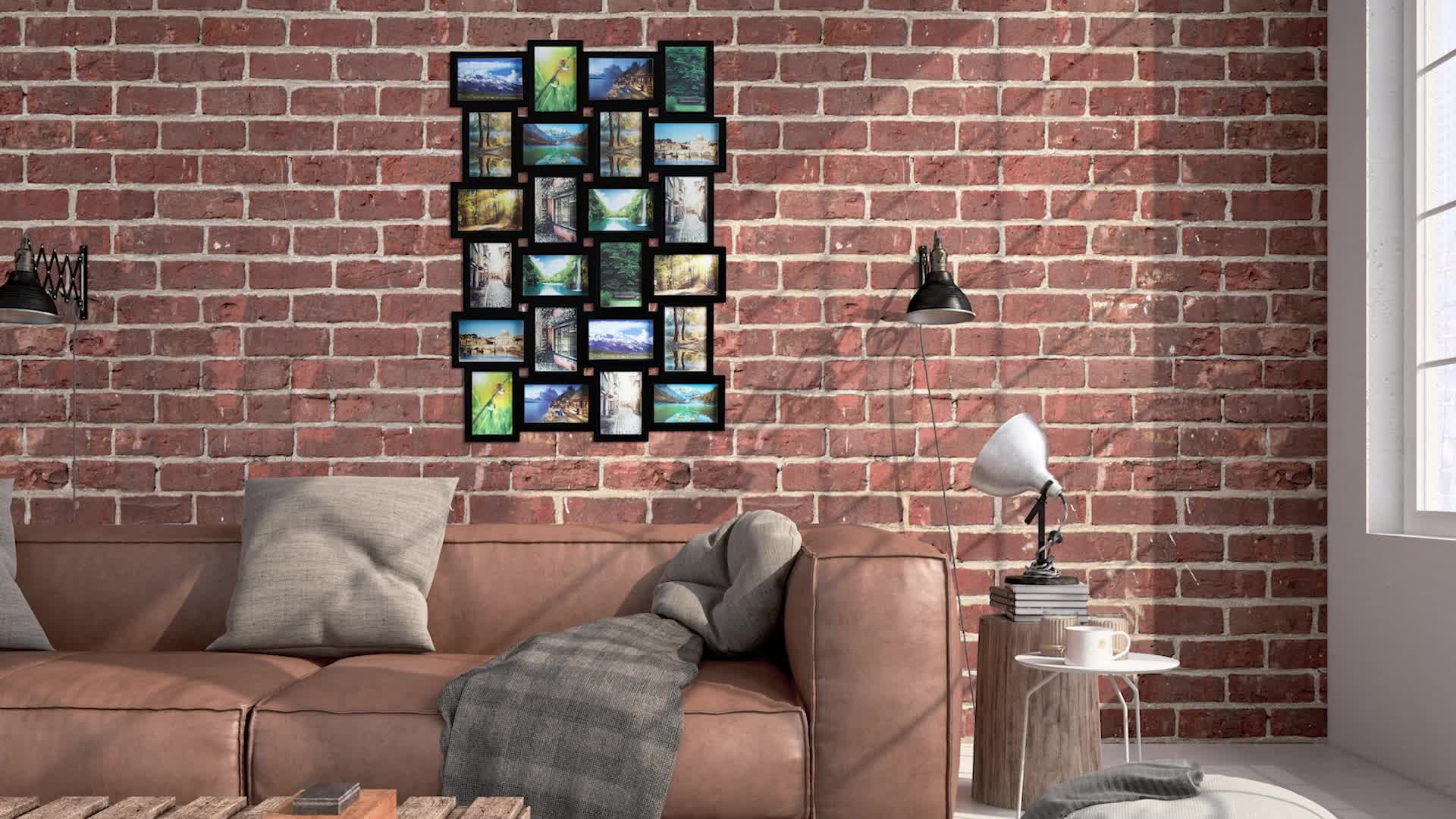 Relaxdays Bilderrahmen, Collage für 24 Bilder, 10x15 cm, Produktbild-Vorschau 7