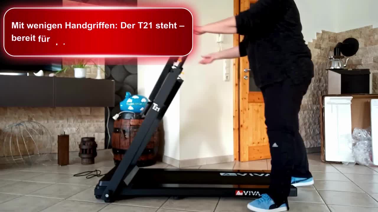 Laufband klappbar AsVIVA T21 Heimtrainer bis 12 km/h 2,5 PS Produktbild-Vorschau 7
