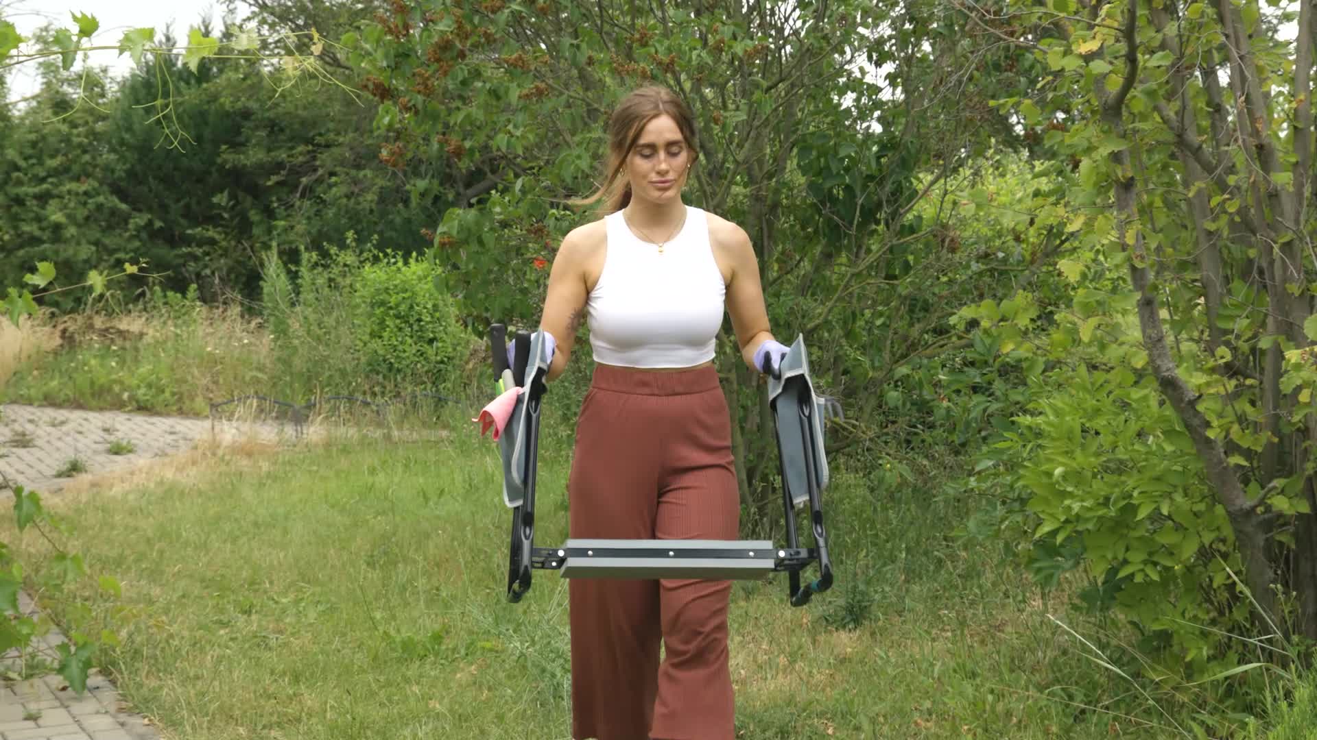 Relaxdays Kniebank für Gartenarbeit, gelenkschonend, Produktbild-Vorschau 7