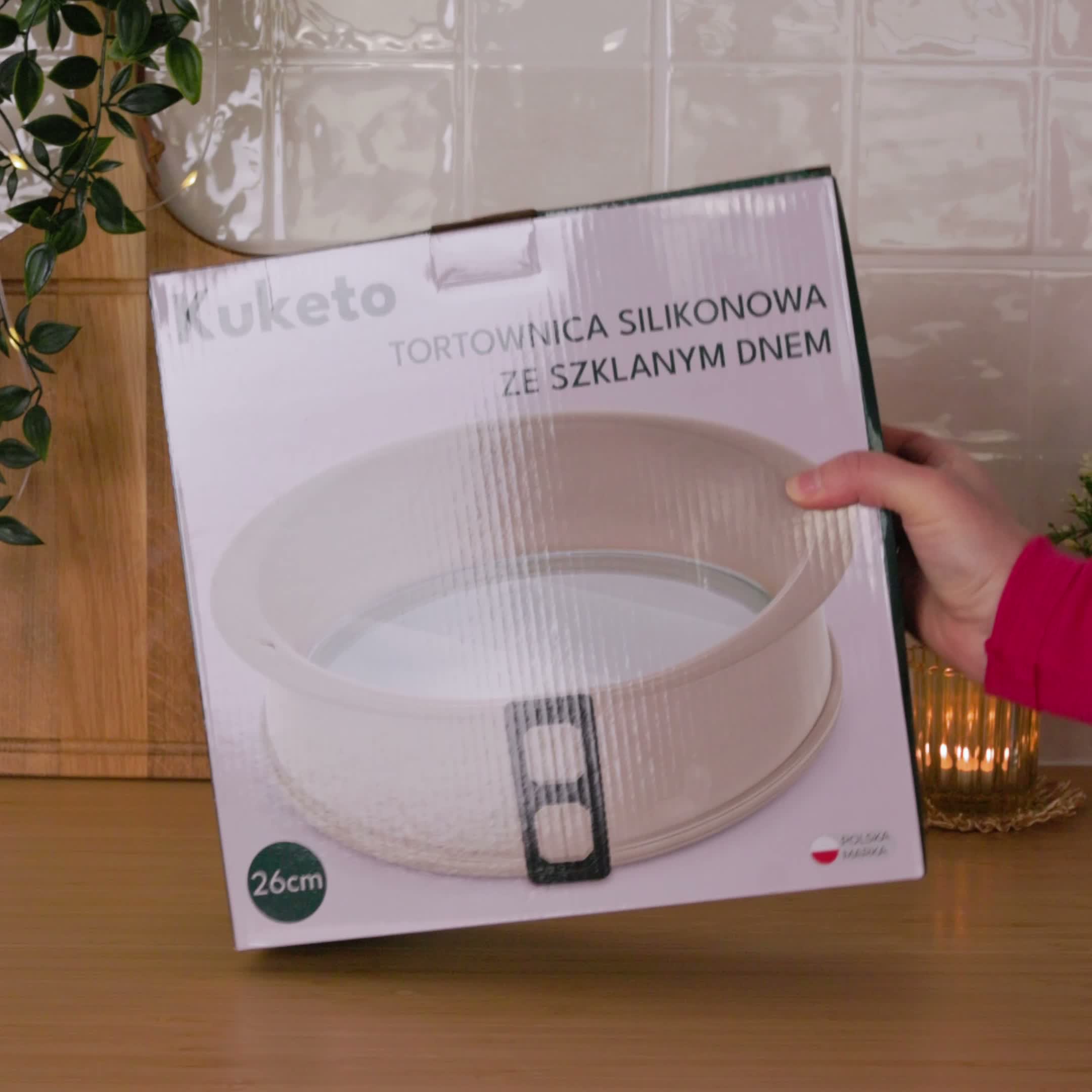 Kuketo | Silikon Tortenform Mit Glasboden Ø 26 Cm – Produktbild-Vorschau 6