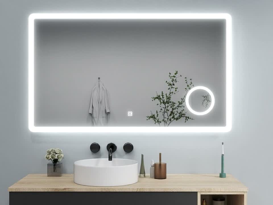 LED Badspiegel mit 3-fache Vergrößerung Beschlagfrei Produktbild-Vorschau 7
