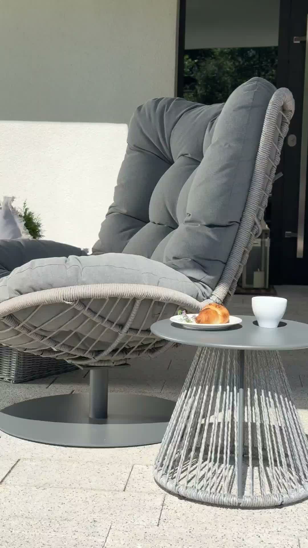di volio Gartensessel SALO - grau, Lounge Sessel aus Produktbild-Vorschau 7