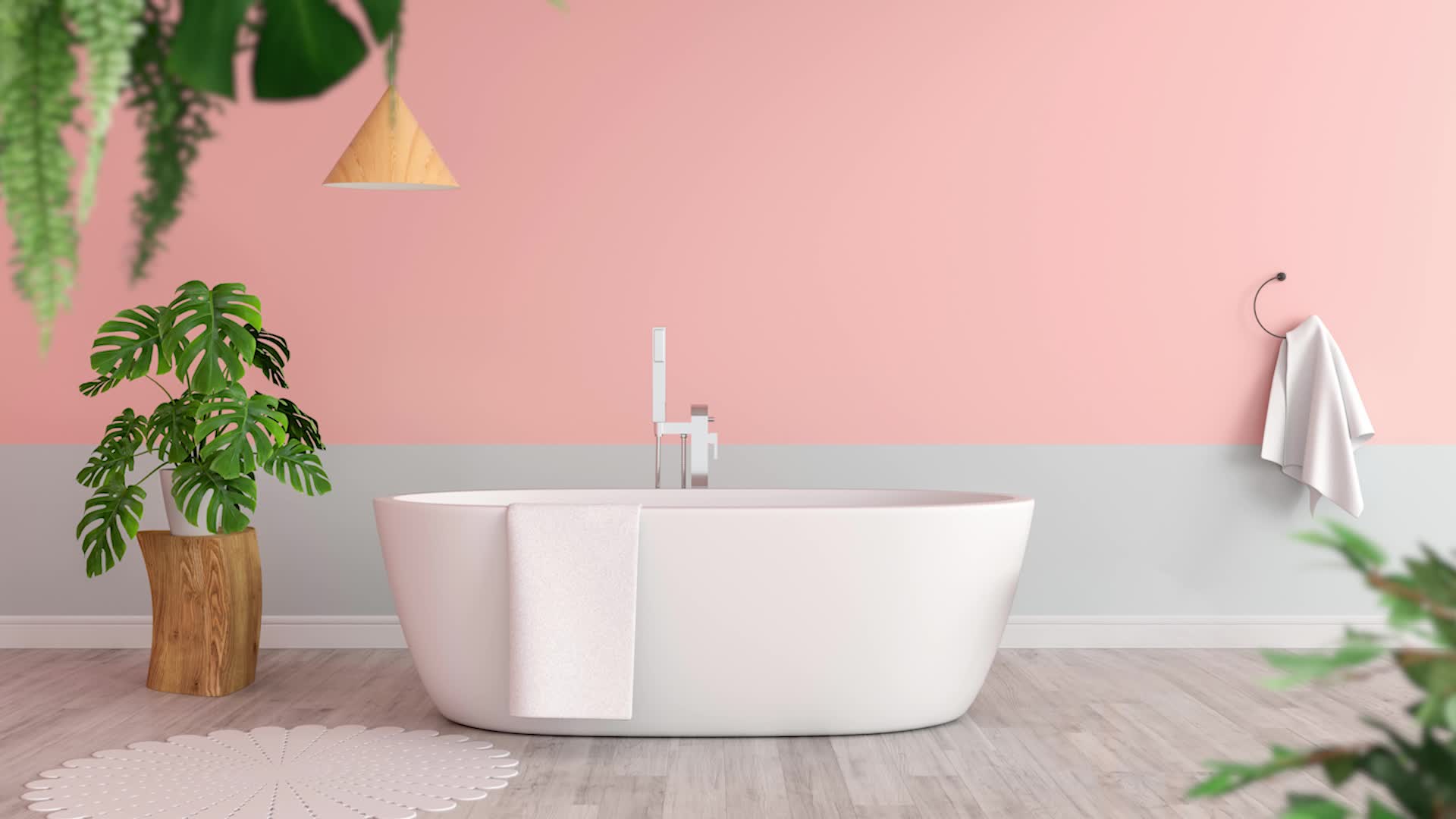 Relaxdays Badschrank Bambus, verstellbare Ablage, variabel Produktbild-Vorschau 7