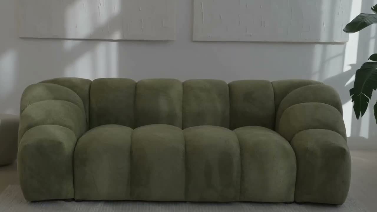 Sofa modułowa trzyosobowa, tkanina welurowa Bluvel, Podgląd zdjęcia produktu 7