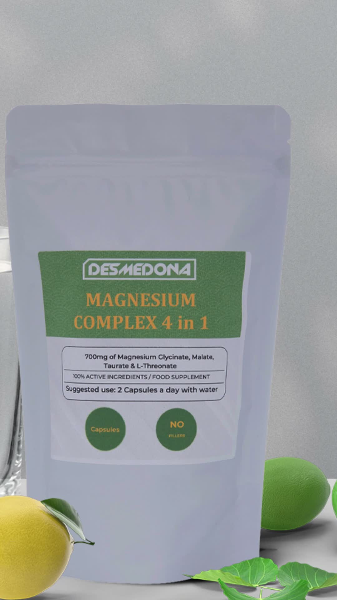 Magnesium Komplex 1400mg, 4 in 1 mit Magnesium Bisglycinat, Produktbild-Vorschau 3