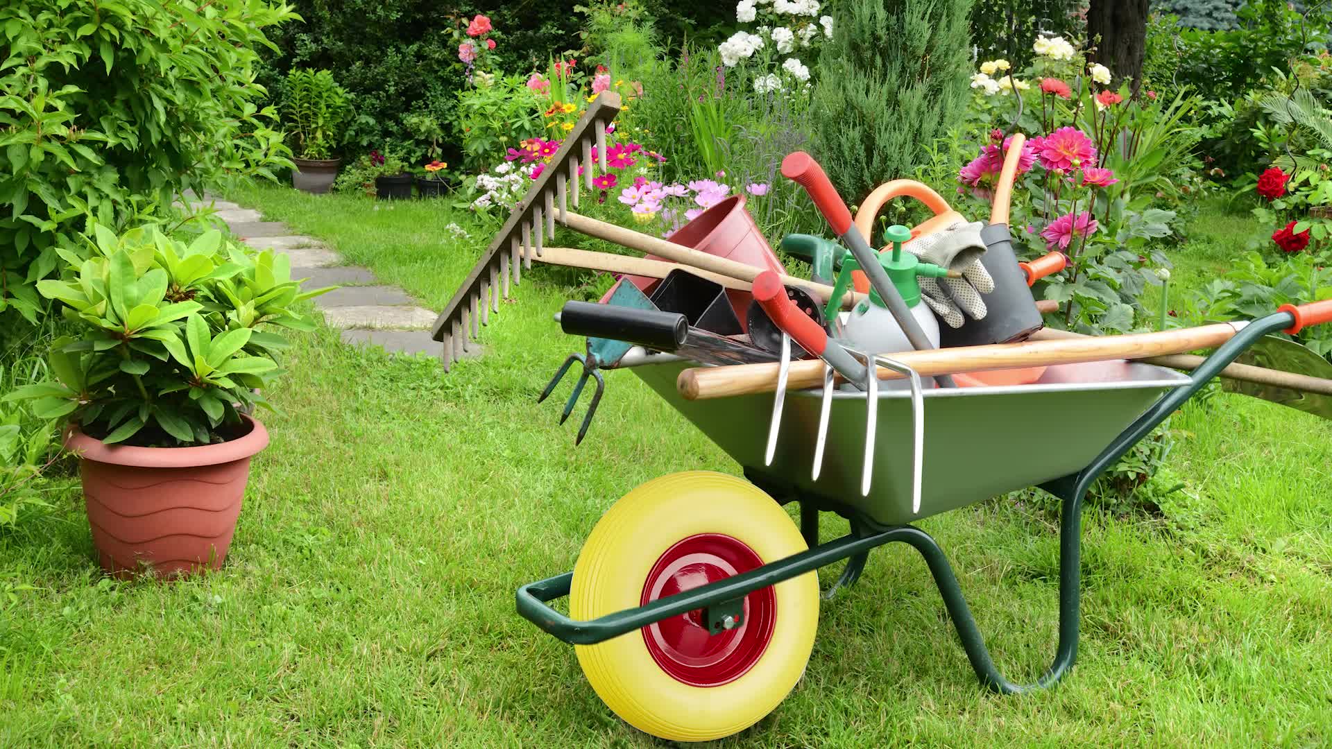Relaxdays Schubkarrenrad 4.80 4.00-8, Vollgummireifen u. Produktbild-Vorschau 7