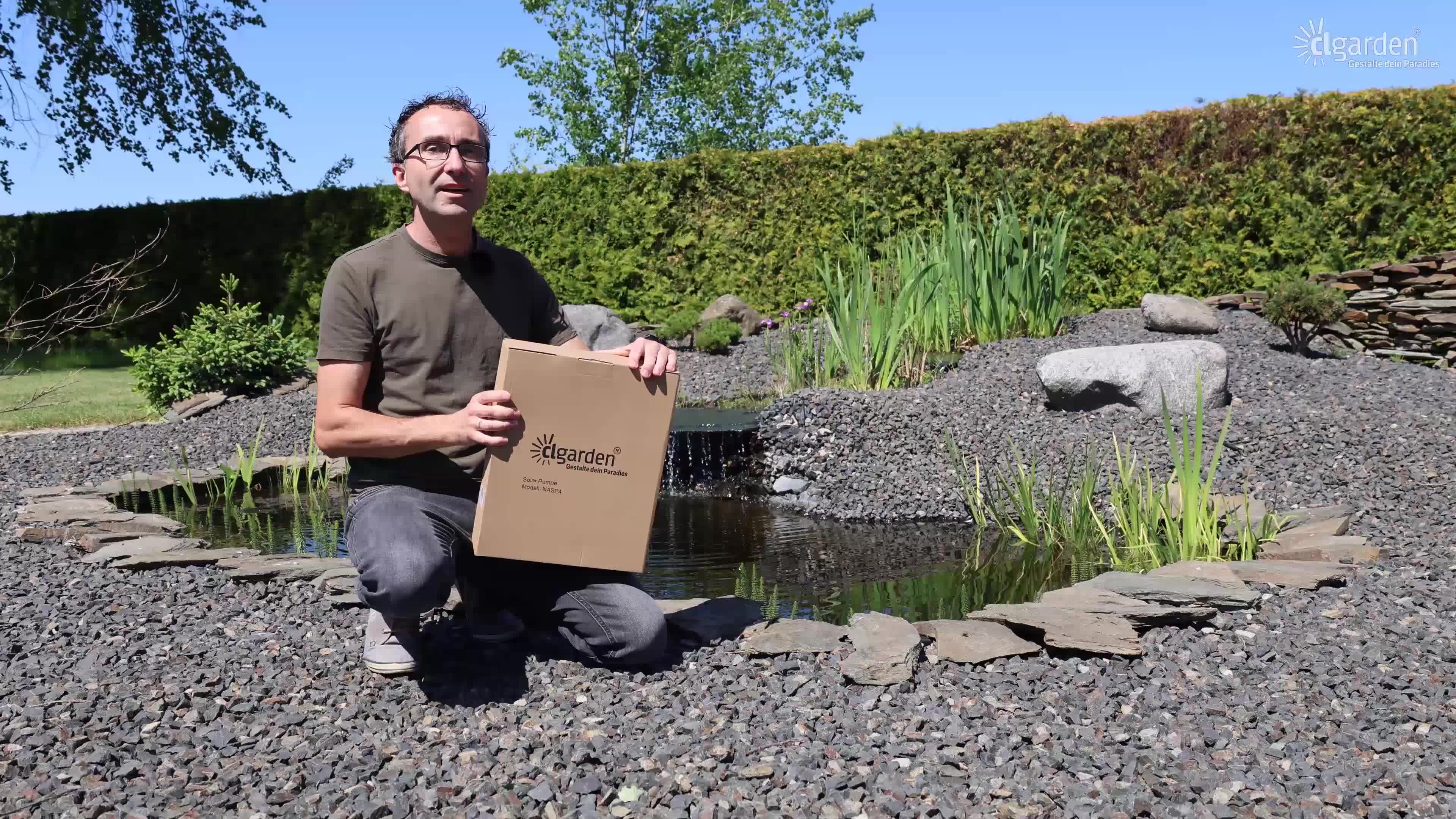 CLGarden Solar Teichpumpe NASP4 mit Akku LED Beleuchtung Produktbild-Vorschau 7